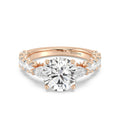 Enchanted Star Diamond And Gold Disney Princess Cinderella Three Stone Carriage Engagement Ring