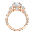 Enchanted Star Diamond And Gold Disney Princess Cinderella Three Stone Carriage Engagement Ring