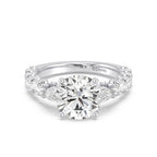 Enchanted Star Diamond And Gold Disney Princess Cinderella Three Stone Carriage Engagement Ring