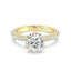 Enchanted Star Diamond And Gold Disney Princess Cinderella Under-Halo Engagement Ring