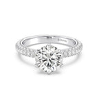 Enchanted Star Diamond And Gold Disney Princess Cinderella Under-Halo Engagement Ring