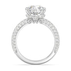 Enchanted Star Diamond And Gold Disney Princess Cinderella Under-Halo Engagement Ring