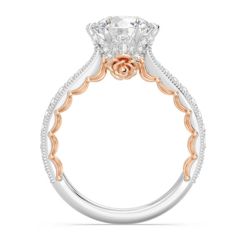 Enchanted Star Diamond And Gold Disney Princess Belle Vintage Engagement Ring