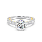 Enchanted Star Diamond And Gold Disney Princess Belle Vintage Engagement Ring