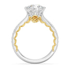 Enchanted Star Diamond And Gold Disney Princess Belle Vintage Engagement Ring