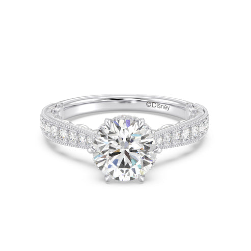 Enchanted Star Diamond And Gold Disney Princess Belle Vintage Engagement Ring