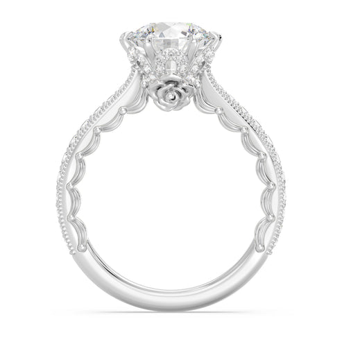 Enchanted Star Diamond And Gold Disney Princess Belle Vintage Engagement Ring