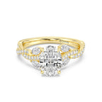Enchanted Star Diamond And Gold Disney Princess Rapunzel Vine Engagement Ring