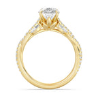 Enchanted Star Diamond And Gold Disney Princess Rapunzel Vine Engagement Ring