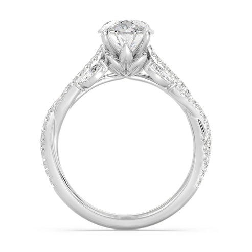 Enchanted Star Diamond And Gold Disney Princess Rapunzel Vine Engagement Ring
