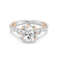 Enchanted Star Diamond And Gold Disney Princess Jasmine Three Stone Lotus Engagement Ring