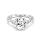 Enchanted Star Diamond And Gold Disney Princess Jasmine Three Stone Lotus Engagement Ring