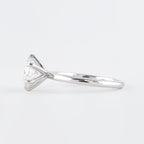 1.0 CT Round Cut Moissanite Solitaire Style Engagement Ring