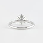 1.0 CT Round Cut Moissanite Solitaire Style Engagement Ring