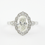 1.91CT Oval Cut Moissanite Vintage Halo Engagement Ring