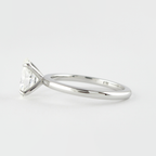 0.84 CT Oval Cut Moissanite Solitaire Style Engagement Ring
