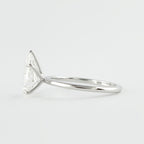 1.50 CT Pear Cut Solitaire Moissanite Engagement Ring