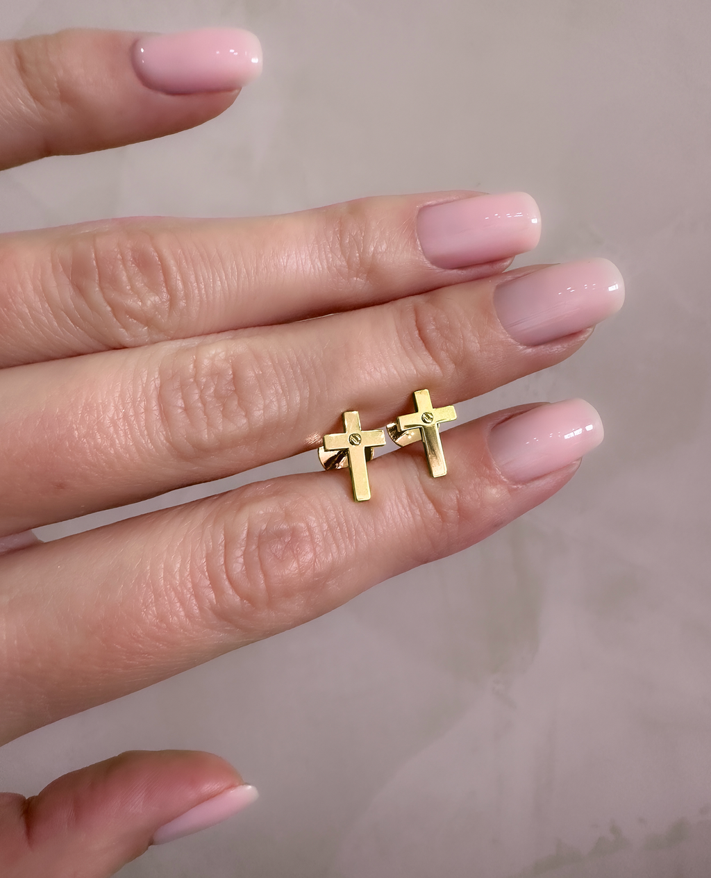 CROSS Gold Stud Earring