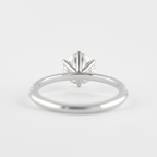 1.20 CT Round Cut Pave Style Moissanite Engagement Ring