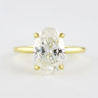 1.33 CT Oval Cut Solitaire Moissanite Engagement Ring