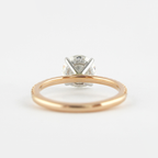 1.50 CT Round Moissanite Pave Engagement Ring