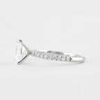 1.80 CT Radiant Cut Moissanite Pave Style Engagement Ring