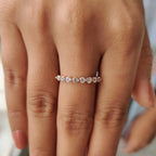 Old European Cut Rose Gold Wedding Band