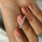 Old European Cut Rose Gold Wedding Band