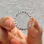 Floating Bubble Eternity Wedding Band
