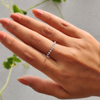 Floating Bubble Eternity Wedding Band