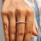 Floating Bubble Eternity Wedding Band