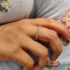 Floating Bubble Eternity Wedding Band