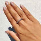 Half Eternity Baguette Wedding Band