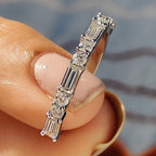 Half Eternity Baguette Wedding Band