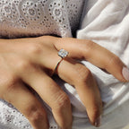 Asscher Cut Engagement Ring Basket Setting