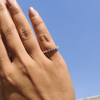 Yellow Gold Shared Prong Eternity Band