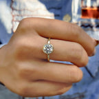 Round Cut Ring In Bezel Setting