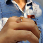Round Cut Ring In Bezel Setting
