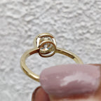 Round Cut Ring In Bezel Setting