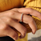 Eternity Baguette And Round Wedding Band