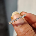 Eternity Baguette And Round Wedding Band