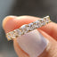 Round Cut Wedding Band In Eternity Style