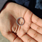 Round Cut Eternity Band in Moissanite with Prong Setting