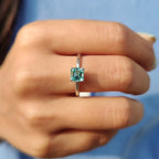 Asscher Cut Ring In Solitaire Style