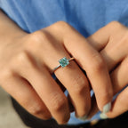 Asscher Cut Ring In Solitaire Style