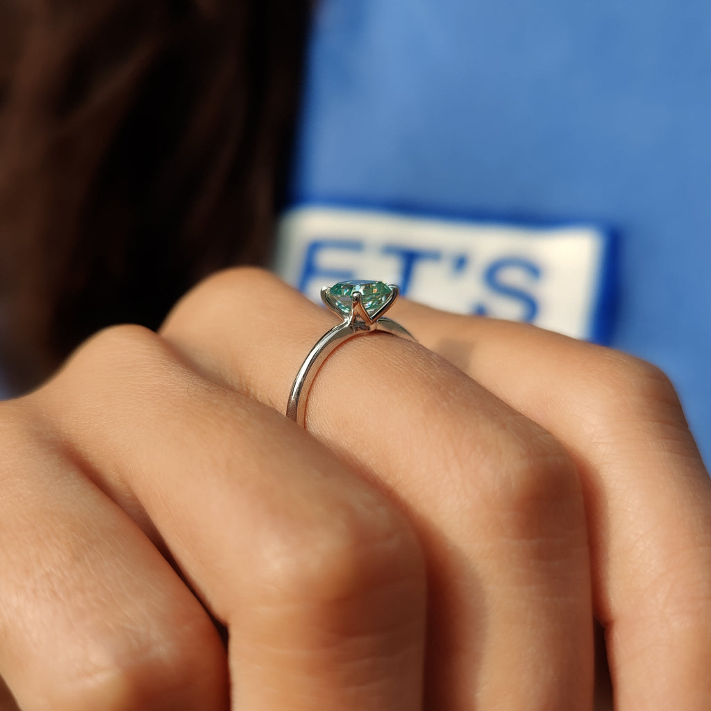 Asscher Cut Ring In Solitaire Style