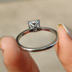 Asscher Cut Ring In Solitaire Style