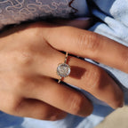 Portuguese Cut Vintage Antique Engagement Ring