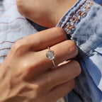 Portuguese Cut Vintage Antique Engagement Ring