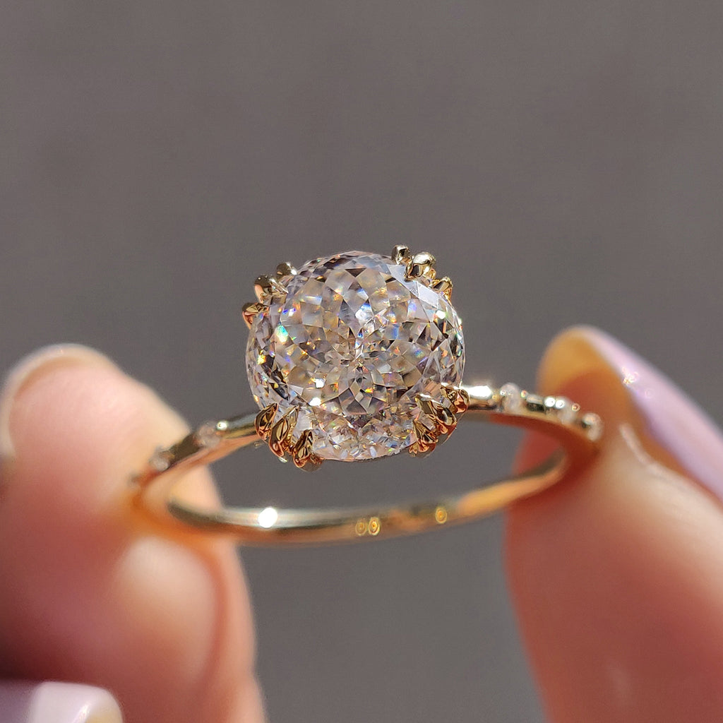Portuguese Cut Vintage Antique Engagement Ring